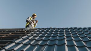 Asphalt shingle roof replacement in Tampa home after storm damage